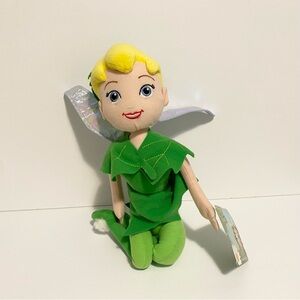 Disney Fairies Tinkerbell Plush Soft Toy Stuffed Green Fairy Peter Pan 12”
